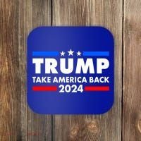 Trump Take America Back 2024 Election Logo Coaster thumb 0