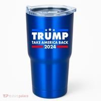 Trump Take America Back 2024 Election Logo Tumbler thumb 0