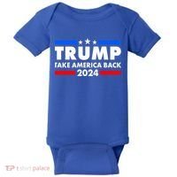 Trump Take America Back 2024 Election Logo Baby Bodysuit thumb 0