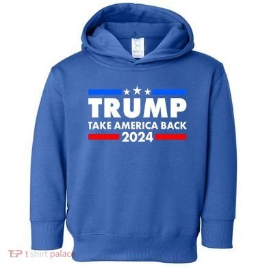 Trump Take America Back 2024 Election Logo Toddler Hoodie