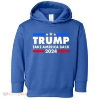 Trump Take America Back 2024 Election Logo Toddler Hoodie thumb 0