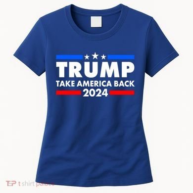 Trump Take America Back 2024 Election Logo Women's T-Shirt