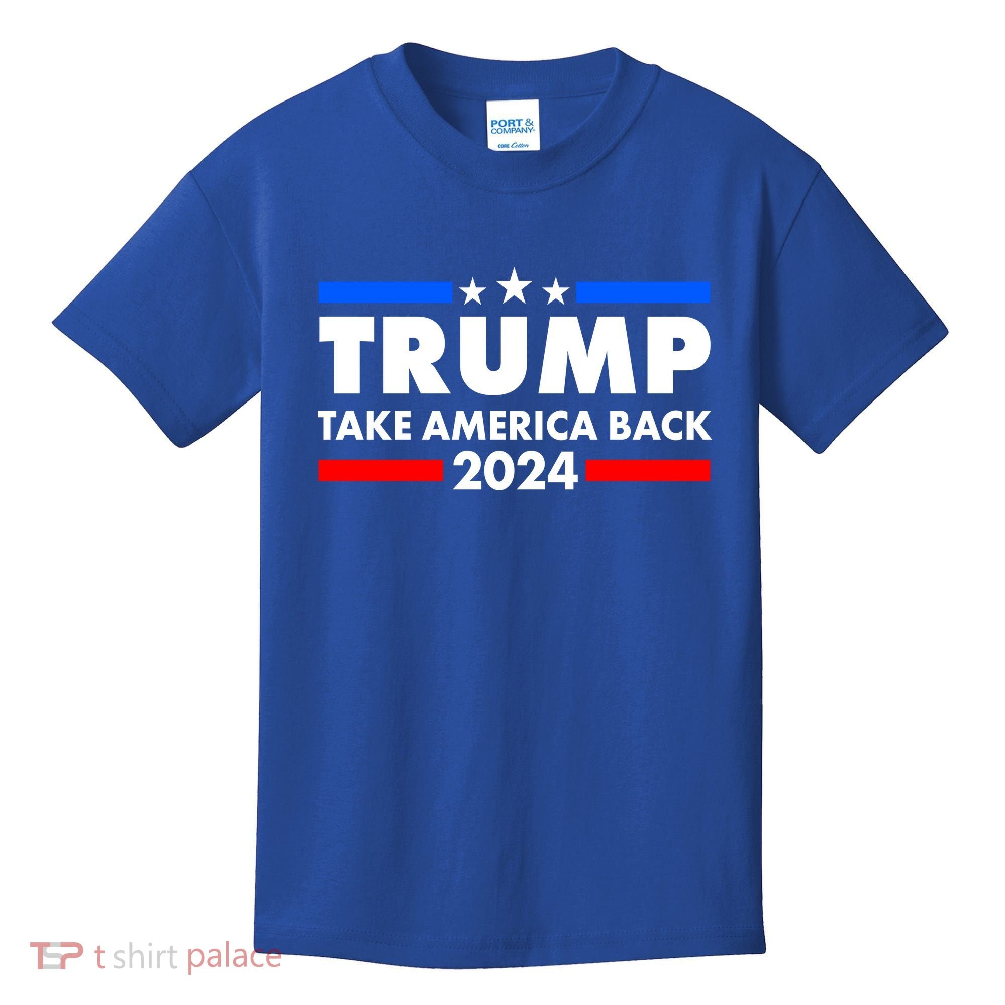 Trump Take America Back 2024 Election Logo Kids T-Shirt