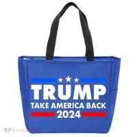 Trump Take America Back 2024 Election Logo Tote Bag thumb 0