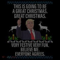 Trump This Is Going To Be A Great Great Christmas Long Sleeve Shirt thumb 2