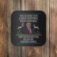 Trump This Is Going To Be A Great Great Christmas Coaster thumb 0
