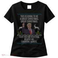 Trump This Is Going To Be A Great Great Christmas Women's T-Shirt thumb 0