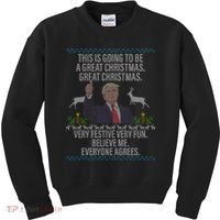 Trump This Is Going To Be A Great Great Christmas Kids Sweatshirt thumb 0