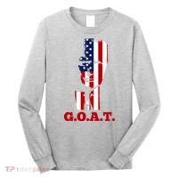 Trump USA Flag GOAT Long Sleeve Shirt thumb 0
