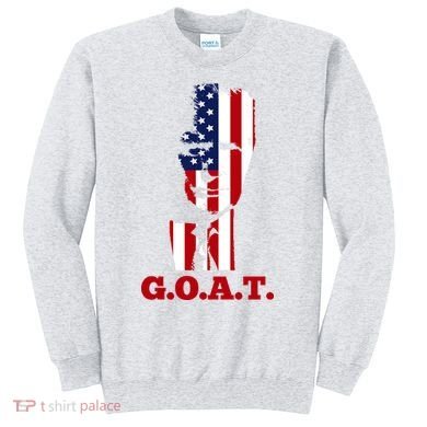 Trump USA Flag GOAT Sweatshirt