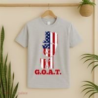 Trump USA Flag GOAT T-Shirt thumb 2
