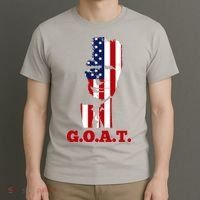 Trump USA Flag GOAT T-Shirt thumb 3