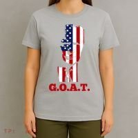 Trump USA Flag GOAT T-Shirt thumb 4