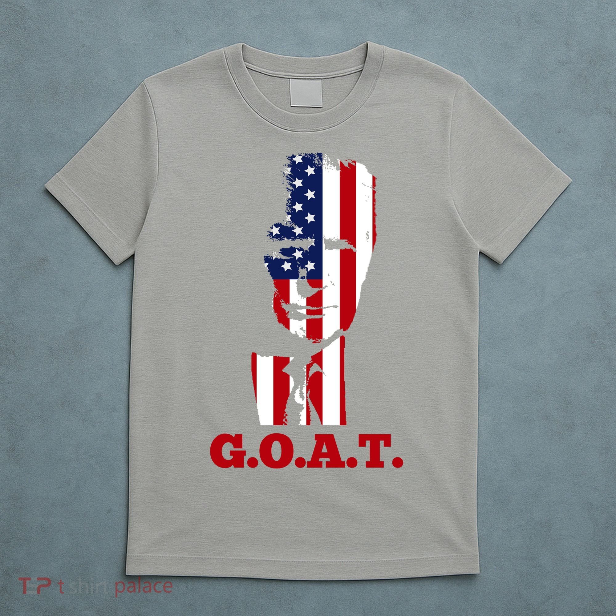 Trump USA Flag GOAT T-Shirt