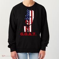 Trump USA Flag GOAT Women's Sweatshirt thumb 0