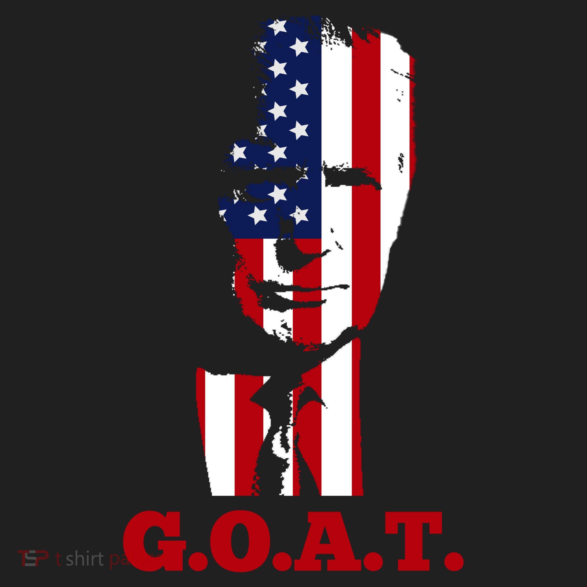 Trump USA Flag GOAT Women's Sweatshirt