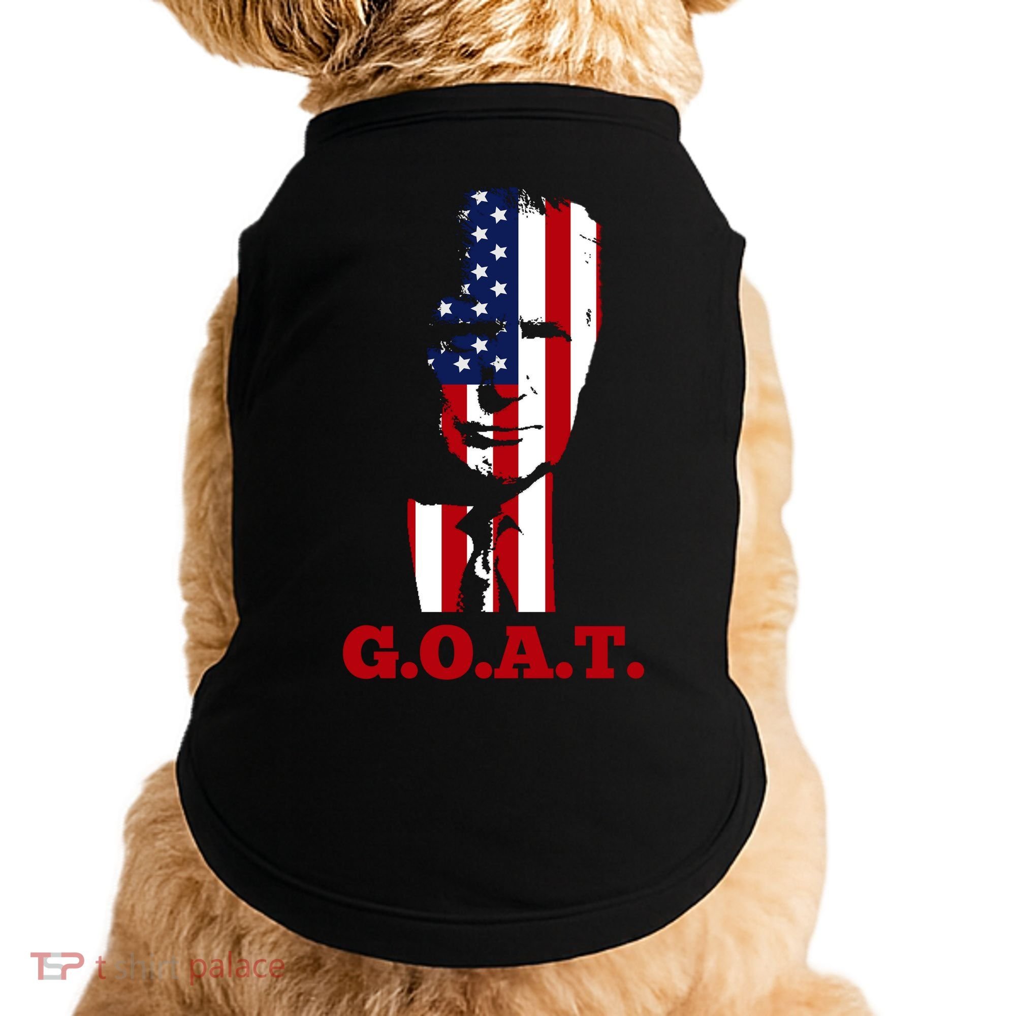 Trump USA Flag GOAT Doggie Tank