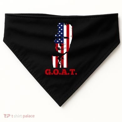 Trump USA Flag GOAT USA-Made Doggie Bandana
