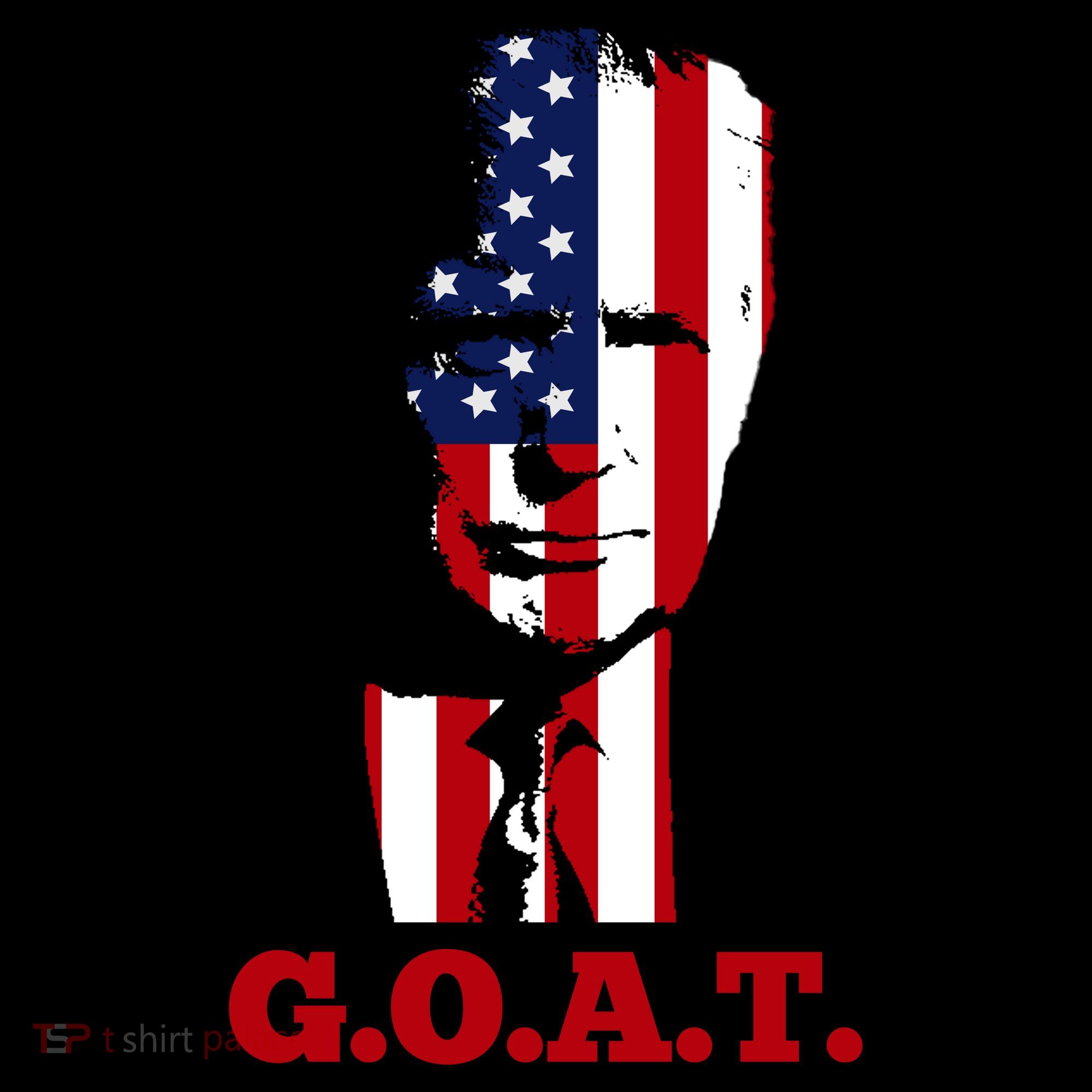 Trump USA Flag GOAT Coffee Mug
