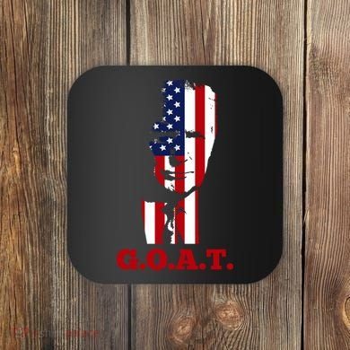 Trump USA Flag GOAT Coaster