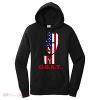 Trump USA Flag GOAT Women's Hoodie thumb 0