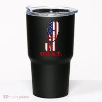 Trump USA Flag GOAT Tumbler thumb 0