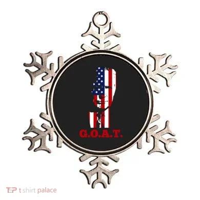 Trump USA Flag GOAT Ornament