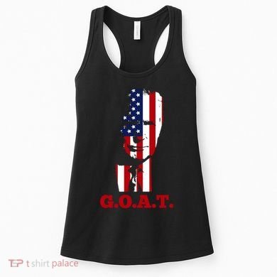 Trump USA Flag GOAT Women's Tank Top