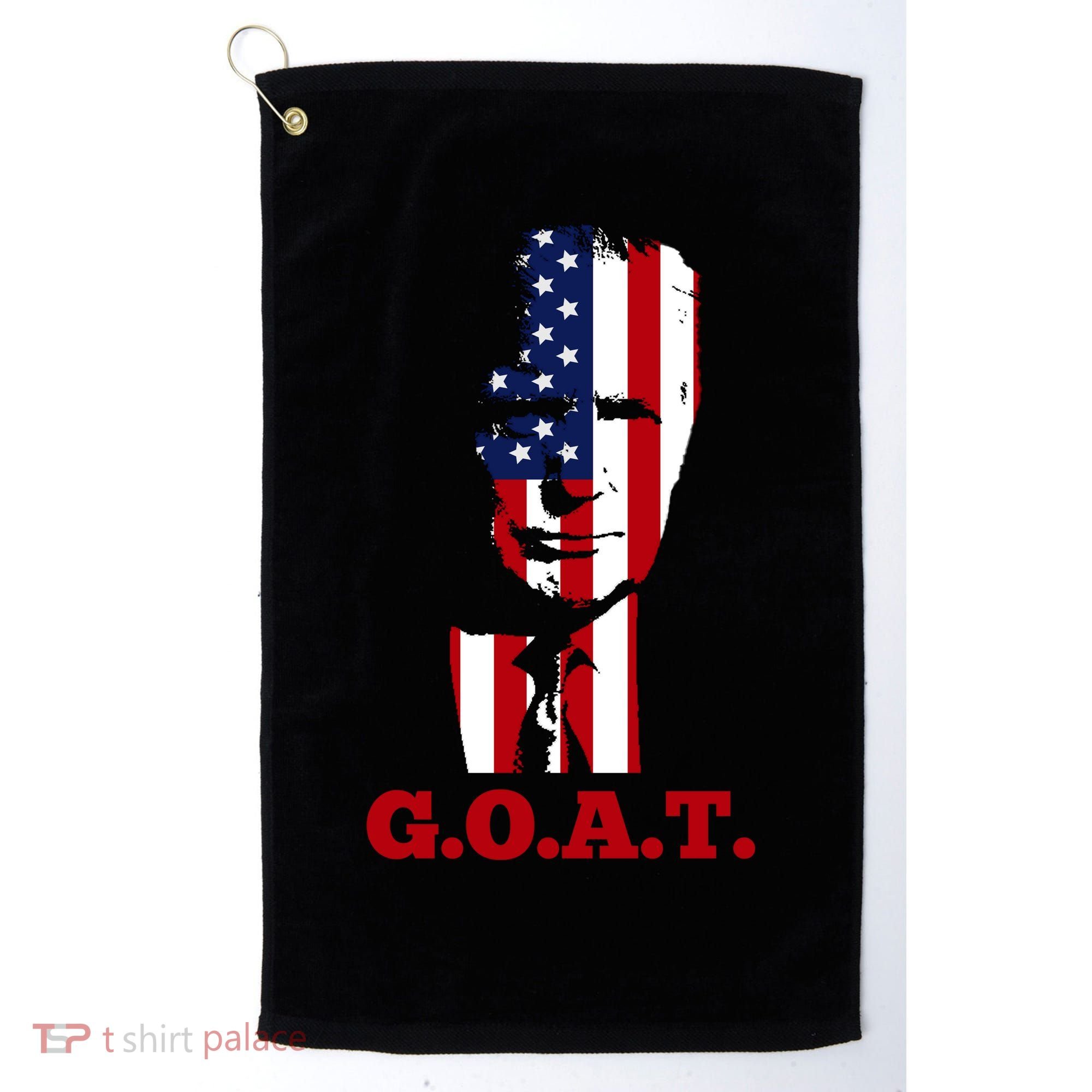 Trump USA Flag GOAT Golf Towel
