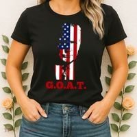 Trump USA Flag GOAT Women's T-Shirt thumb 2