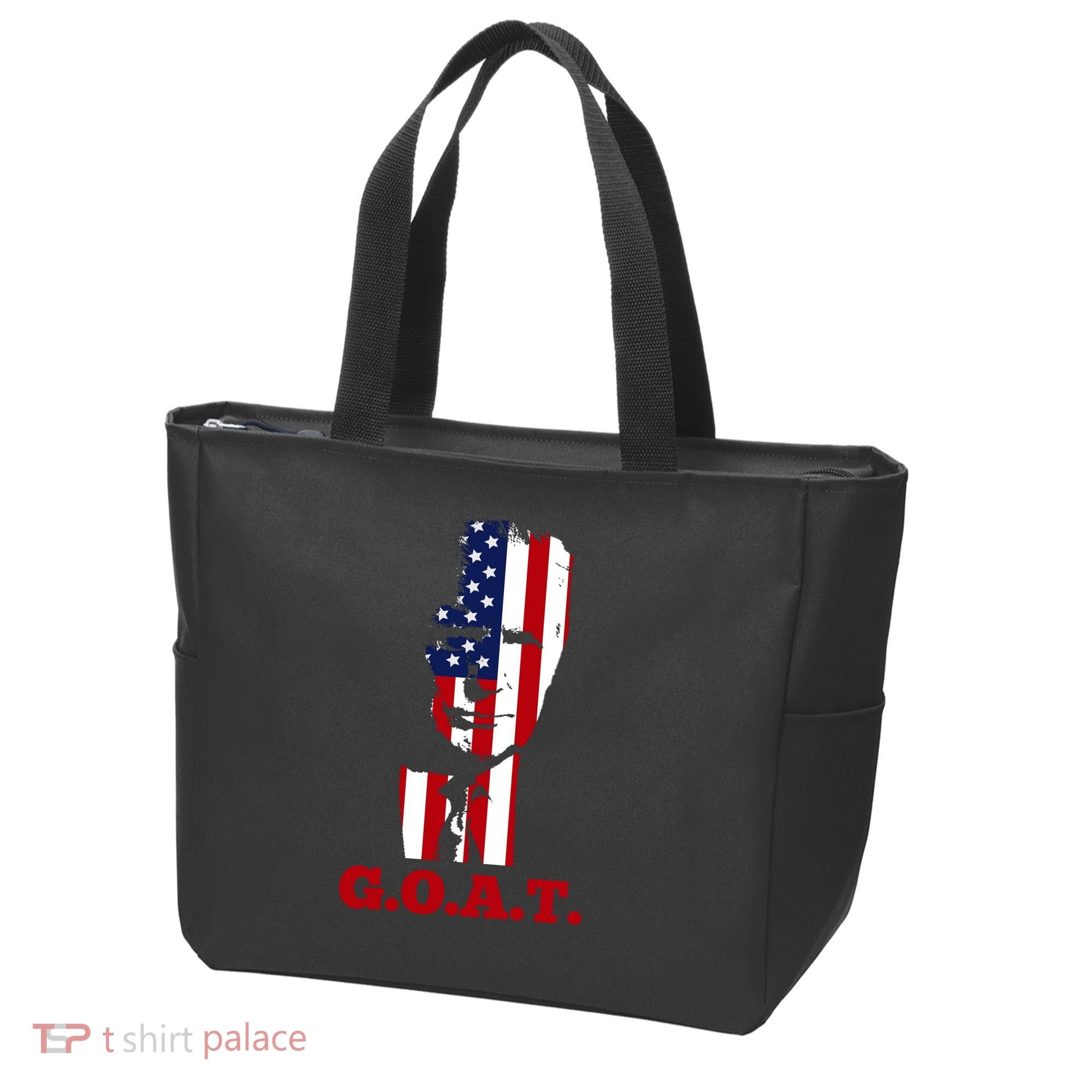 Trump USA Flag GOAT Tote Bag