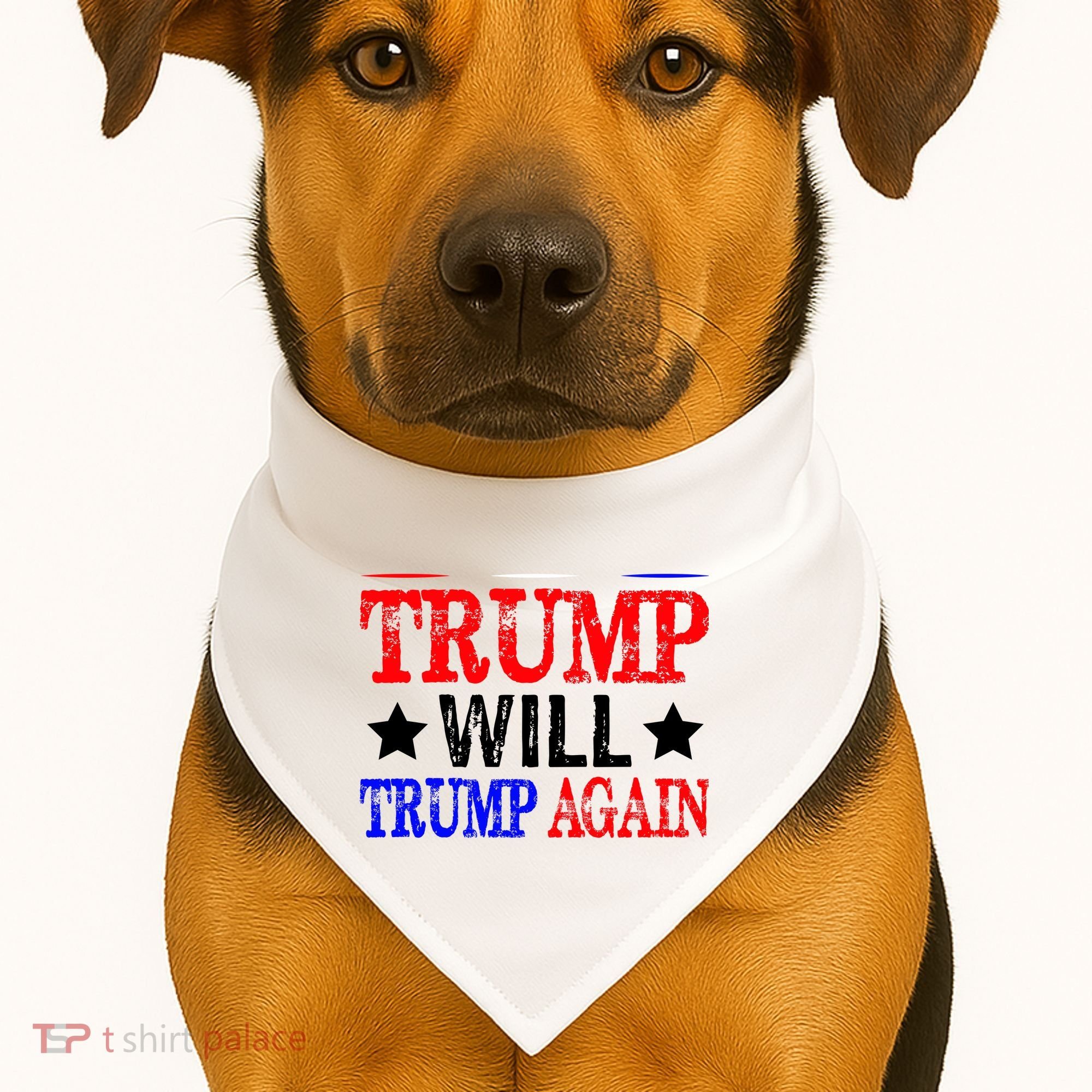 Trump Will Trump Again USA-Made Doggie Bandana