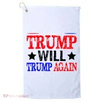 Trump Will Trump Again Golf Towel thumb 0