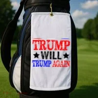 Trump Will Trump Again Golf Towel thumb 2