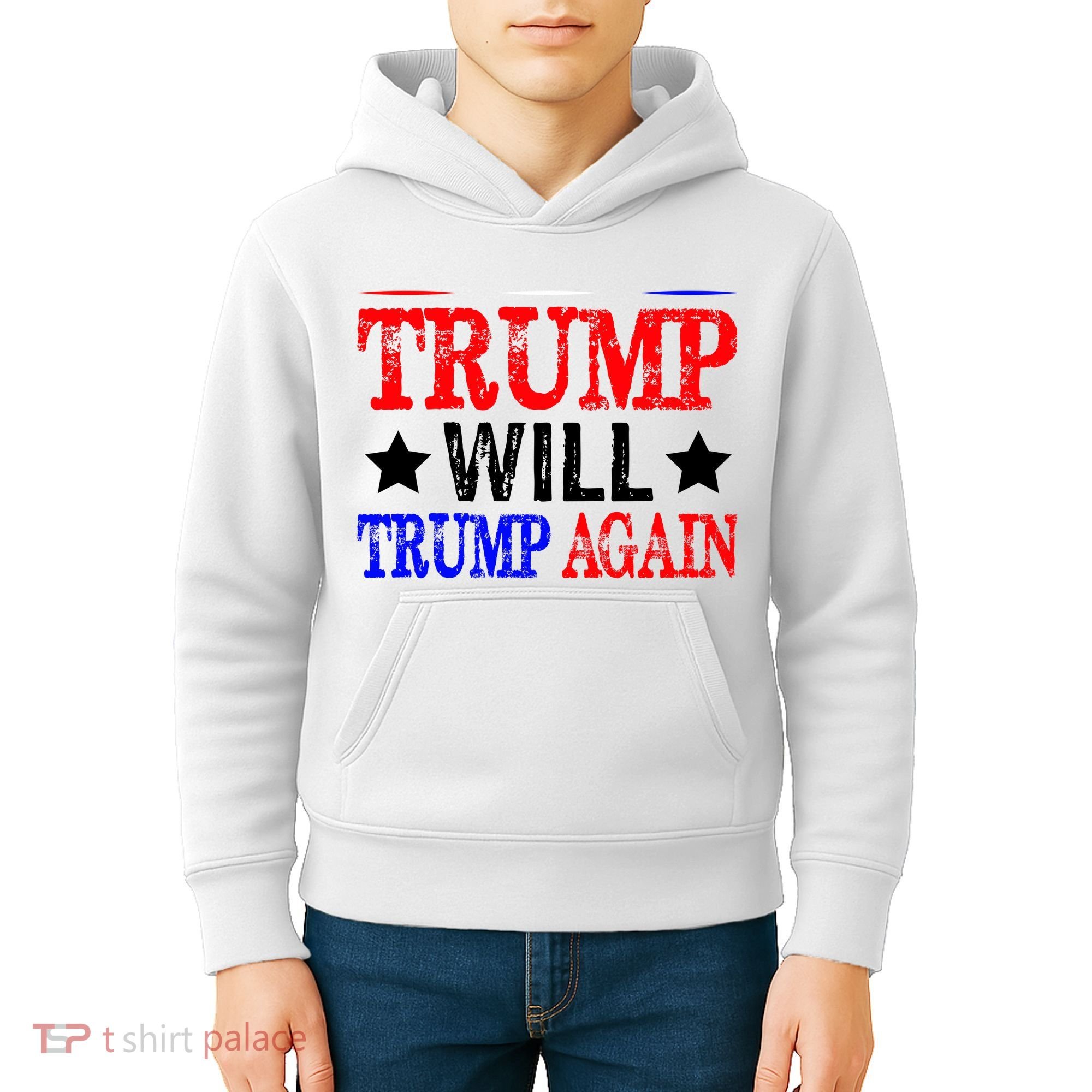 Trump Will Trump Again Kids Hoodie