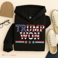 Trump Won American Flag Pro Republican Hoodie thumb 4
