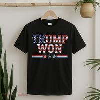 Trump Won American Flag Pro Republican T-Shirt thumb 2