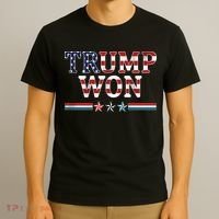 Trump Won American Flag Pro Republican T-Shirt thumb 3