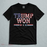 Trump Won American Flag Pro Republican T-Shirt thumb 5