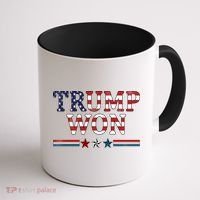 Trump Won American Flag Pro Republican Coffee Mug thumb 1