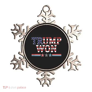 Trump Won American Flag Pro Republican Ornament