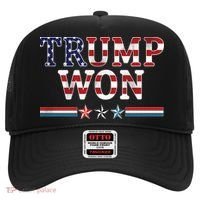 Trump Won American Flag Pro Republican Hat thumb 0