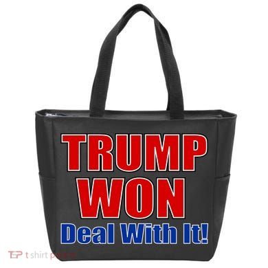 Trump Won Deal With It Tote Bag