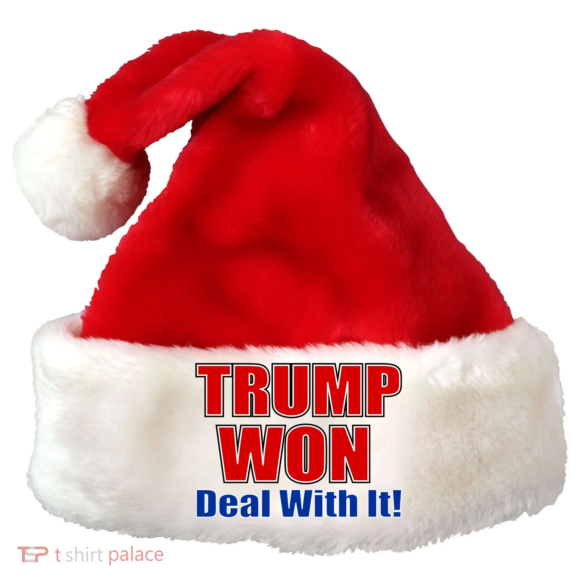 Trump Won Deal With It Santa Hat