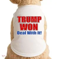 Trump Won Deal With It Doggie Tank thumb 0