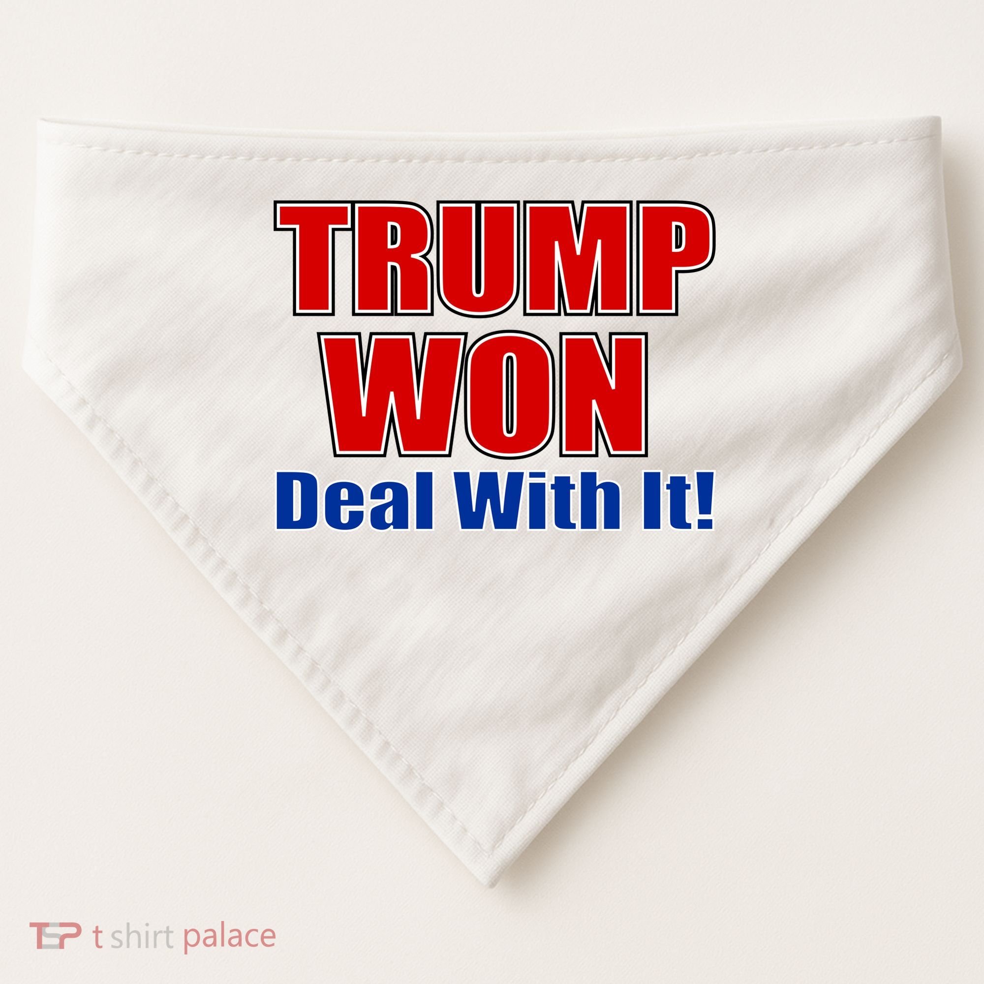 Trump Won Deal With It USA-Made Doggie Bandana