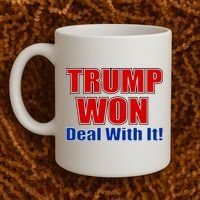 Trump Won Deal With It Coffee Mug thumb 2
