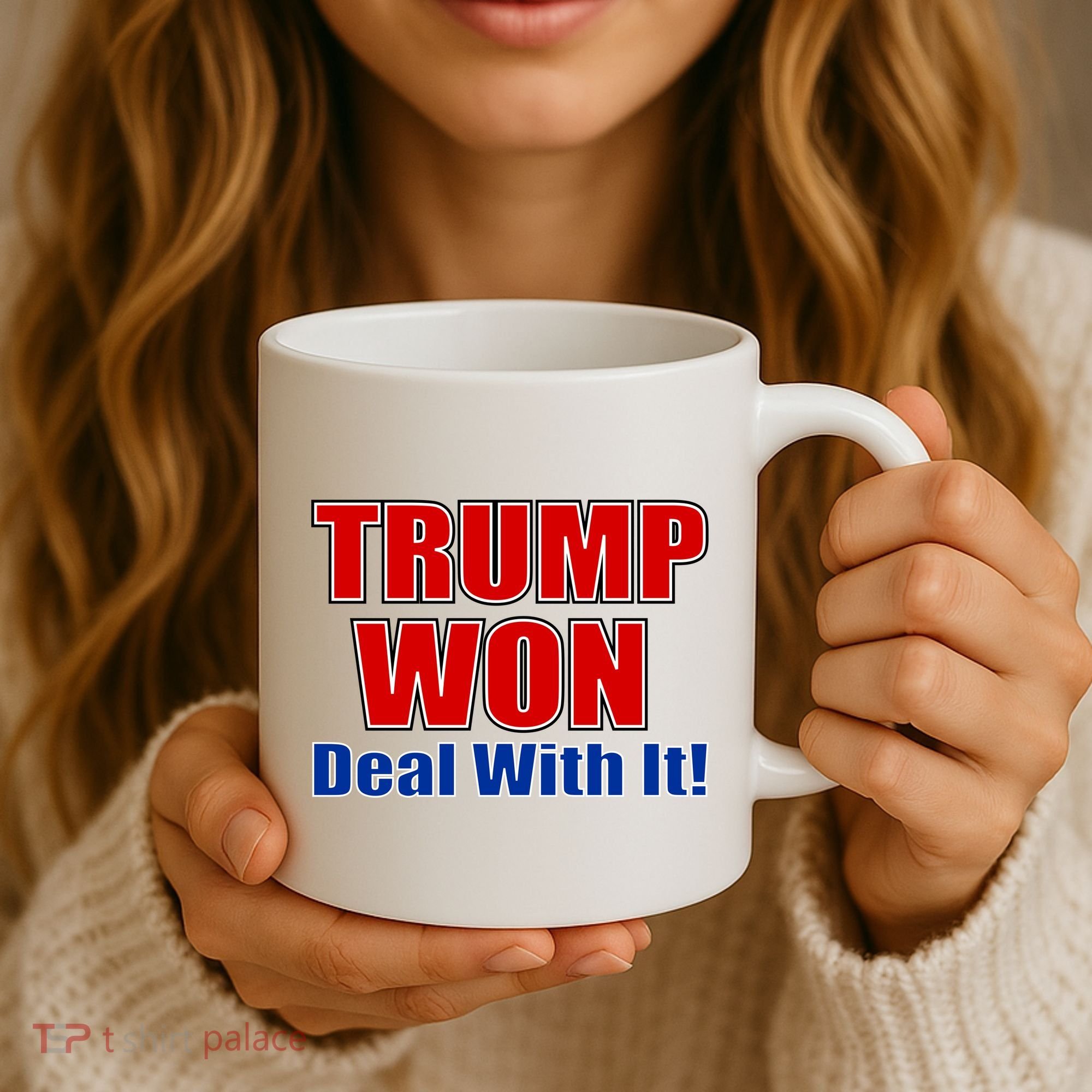 Trump Won Deal With It Coffee Mug