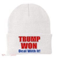 Trump Won Deal With It Beanie thumb 0