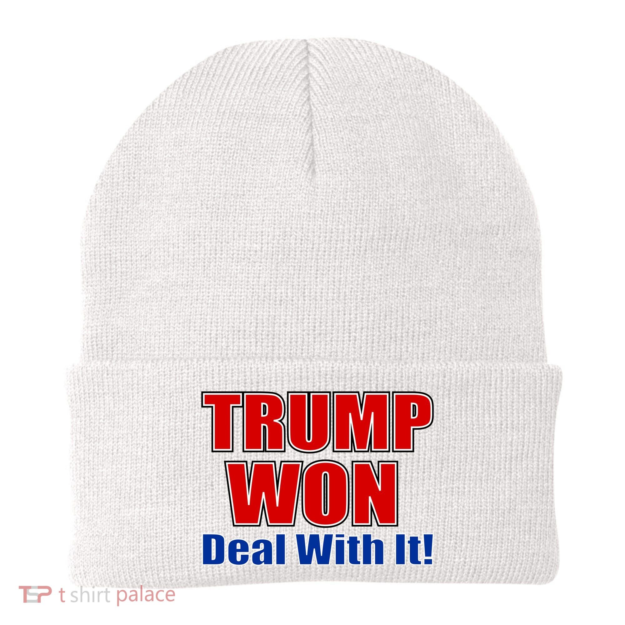 Trump Won Deal With It Beanie